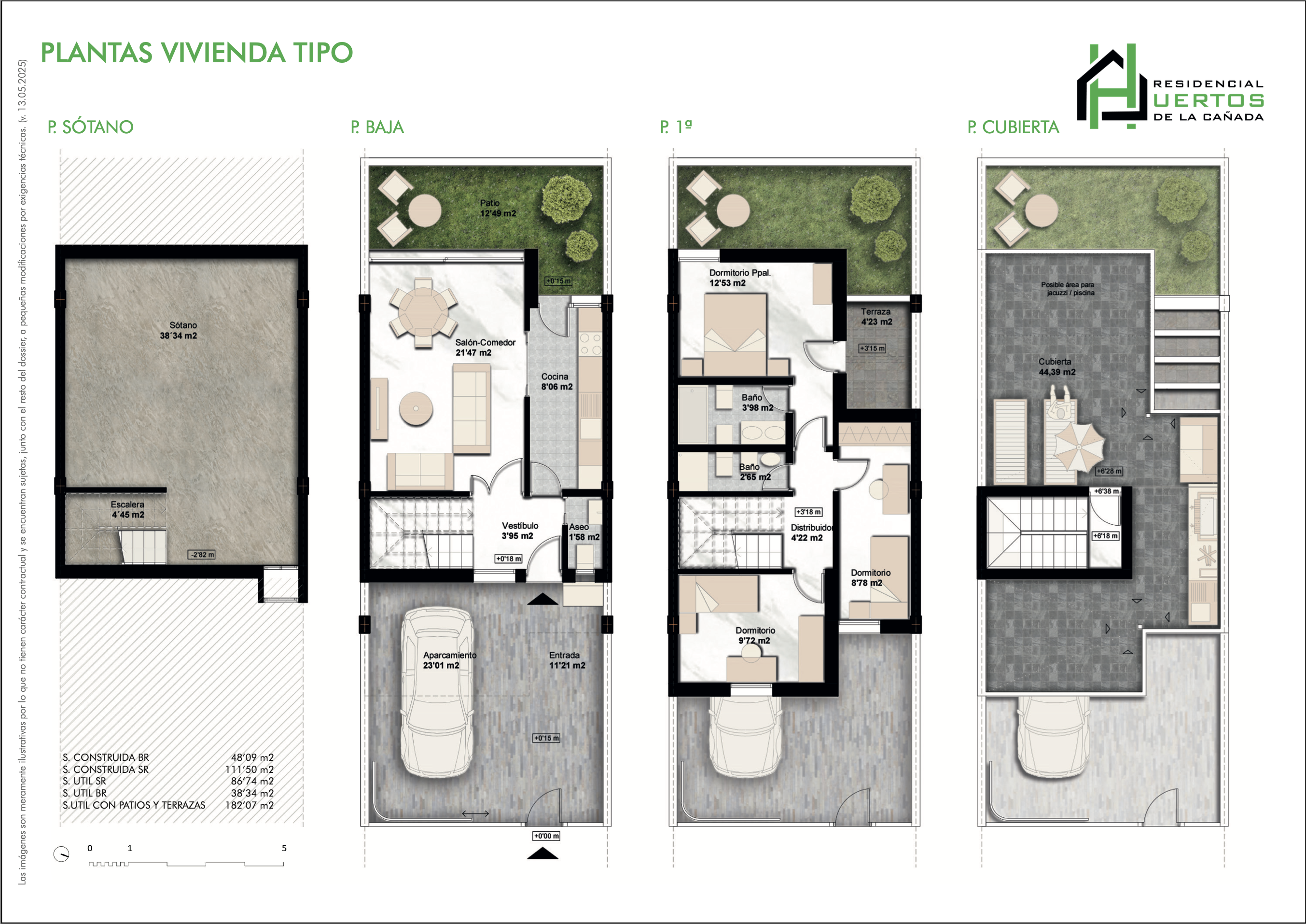 Plano de Plantas Vivienda Tipo